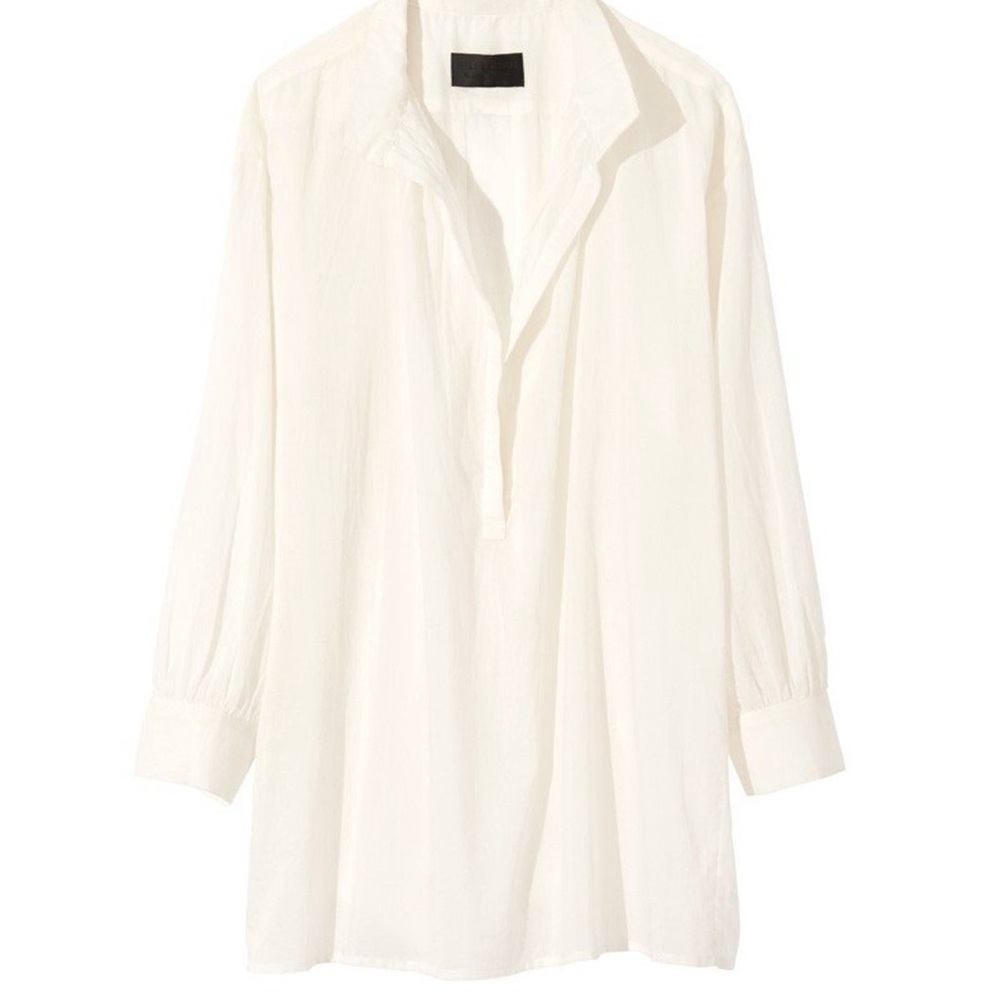 Nili Lotan Elegant White Long Sleeve‎ Dress